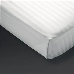 Image of Mitre Comfort Satin Flat Sheet White King Size