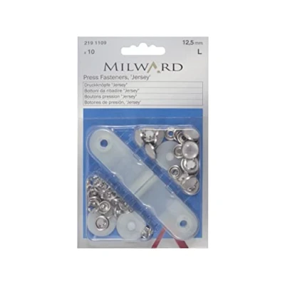 Image of Milward Fashion Snap Fasteners, Solid Top, Pearl, 12.5mm, 2191109