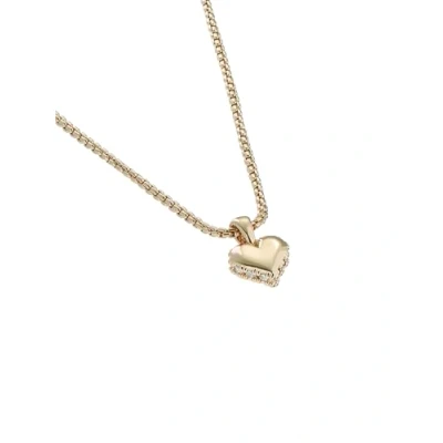Image of Ted Baker Sarroha Crystal Sparkle Heart Pendant Necklace For Women (Gold Tone/Crystal)