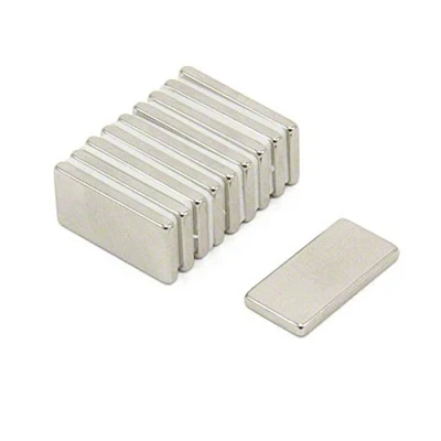 Image of Magnetastico® 10 pcs 20x10x2 mm neodymium rectangular magnets N52 Extra strong cuboid Neo bar Super power mini Fridge magnet Permanent Whiteboard