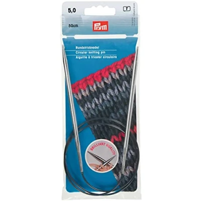 Image of Prym Circular Knitting Needle, Brass, Multi, 5 mm