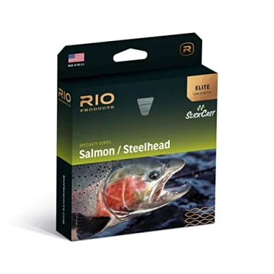 Image of RIO Products Elite Salmon/Steelhead Fly Line, Front Taper for Single Handed Roll and Spey Casting, Slick Coating, WF8F