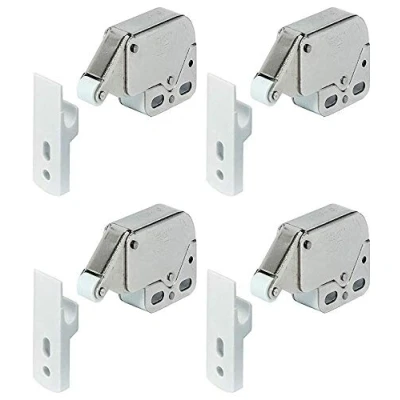Image of x4 Mini Touch Catch Latch Cabinets Caravan Motorhome Cupboard Doors