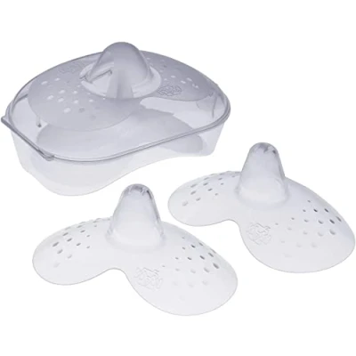 Image of MAM Nipple Shields Size Small, Breast with Sterilisable Travel Case, Protectors to Support and Enhance Breastfeeding