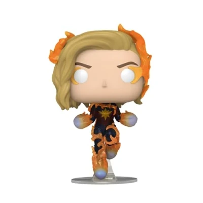 Image of Pop! Marvel Collector Corps Exclusive The Marvels Captain #1265 w/Free Acrylic CASE