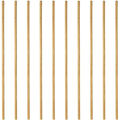 Image of Wooden Broom Handle Stick Pole for Floor Mop Brush 4ft (48 inches) Long x 15/16&quot; (23/24mm) Diameter Sticks Rake, Hoe or (15/16&quot; (23/24mm), PACK OF 10)