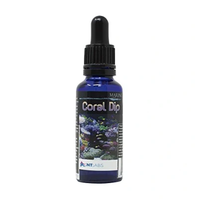 Image of NT Labs Marine Coral Dip, Cleans Corals, Removes Stowaway Organisms From Treatment, Natural Ingredients. 30ml