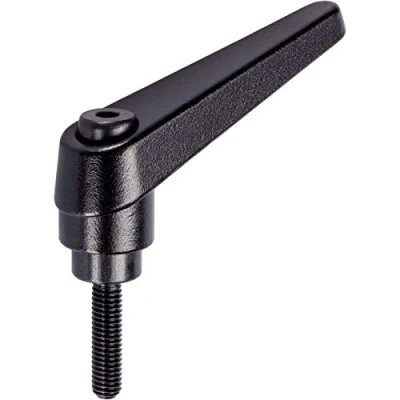 Image of HALDER 24400.0224 Adjustable Clamping levers, Black, d1=18 mm / d2=M6 l1=16