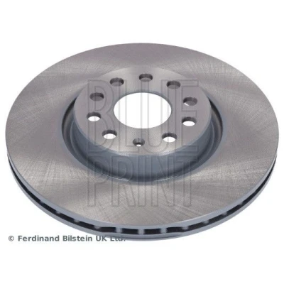 Image of VWN3CA1125DA Brake disc BLUE PRINT ADV184308 Front Axle 312mm 25mm 5 Hole 112mm internally vented Coated VOLKSWAGEN: Passat B7 Variant, CC
