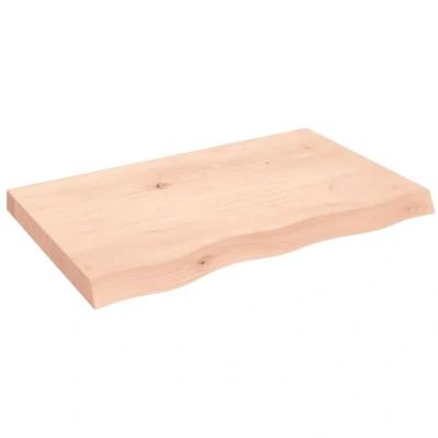 Image of vidaXL Bathroom Countertop 80x50x(2 6) cm Untreated Solid Wood