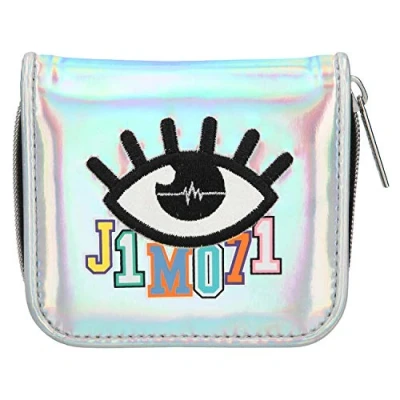 Image of Depesche 10500 Lisa and Lena J1MO71 Wallet with Zip Fastener Popper, Holo Silver, Multi Colour