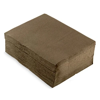 Image of ser52108003 Dinner Pendant Light 30 x 40 cm 2 Ply 1/4 Fold 50 Napkins Punta Chocolate