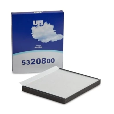 Image of 971331E000, 971331E100, 971332H000, 971332H001, 97133F2000 Pollen Filter UFI 53.208.00 Particulate 240mm 204mm 19mm KIA: cee‘d II Hatchback