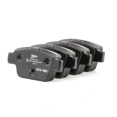 Image of 77364590, 77365809 Brake pad set VALEO 301633 FIRST Rear Axle excl. wear warning contact with anti squeak plate ALFA ROMEO: MiTo, FIAT: BRAVO 2