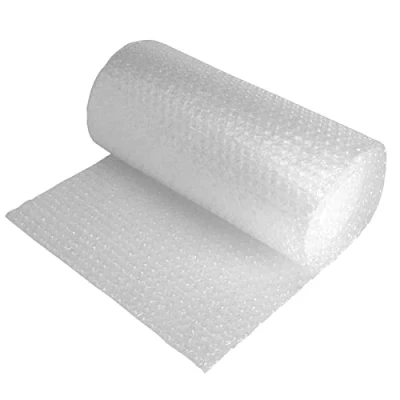 Image of Hampine Protective Bubble Cushioning Wrap for Packaging and Mailing, Small Air Bubbles, 300mm x 5m Roll