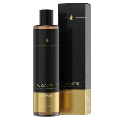Image of Nanoil Keratin Micellar Shampoo 300ml Rich in Keratin, Repair and Cleansing, Strengthening for Weak Hair, Perfect Condition