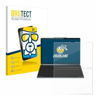 Image of brotect Glass Screen Protector Film compatible with Lenovo Yoga Book 9i Gen 9 Foil 9H Protection [Scratch Resistant, High Clarity]