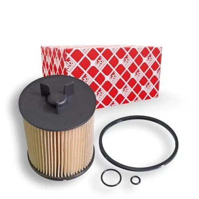Image of 8Z0127311, 8Z0127311A, 8Z0127311B, 8Z0127435A, 8Z0198567 Fuel Filter FEBI BILSTEIN 109599 Insert with gaskets AUDI: A2