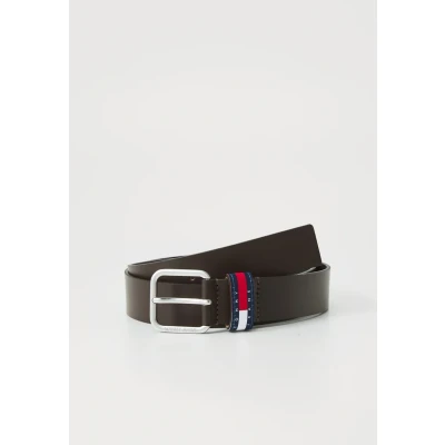 Image of Tommy Jeans RYAN Belt, Men&#039;s, Size: 34, Dark brown