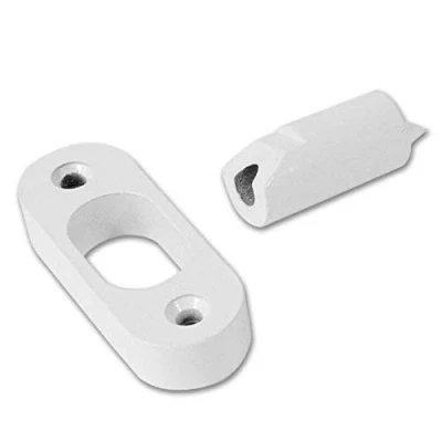 Image of Yale V WS12 2 WE Door Hinge Bolts, White Finish, Standard Security, Visi Packed, pack of 2, suitable for external doors