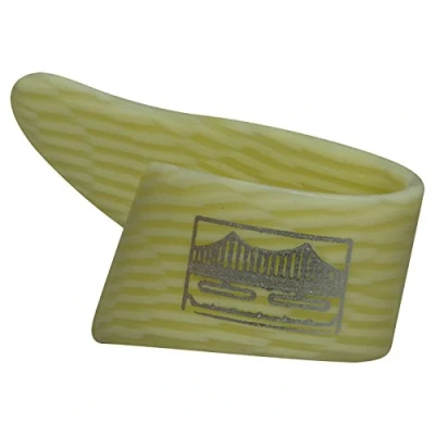 Image of Golden Gate GP 12 4PK Grained Ivoroid Thumb Picks 4 Piece Set, Small