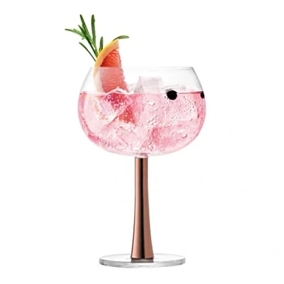 Image of LSA Gin Balloon Glass 420ml Copper Set Of 2