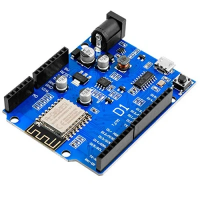 Image of AZDelivery D1 NodeMCU WiFi ESP8266MOD 12F CH340 Micro USB Serial Chip IoT Development Board ESP8266 3.3V PCB Antenna WLAN I2C IIC SPI Compatible with Arduino IDE including E Book!