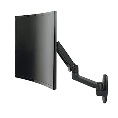 Image of Ergotron LX Single Monitor Arm, VESA Wall Mount for Monitors Up to 34 Inches, 7 25 lbs Matte Black