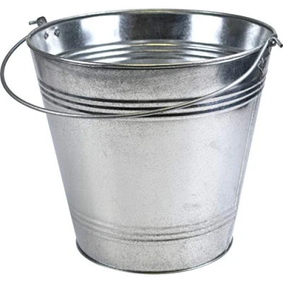 Image of Heavy Duty Galvanised Steel Metal Bucket Pail with Handle (18L)
