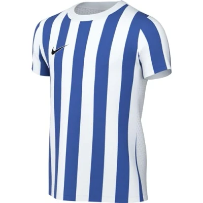 Image of NIKE CW3819 102 Dri FIT Division 4 T Shirt Unisex White/Royal Blue/Black Size L