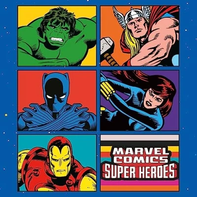 Image of Marvel Comics Calendar 2024 Month to a View Planner 30cm x 30cm, Gifts for Men and Women, Boys Girls, Kids Official Merchandise
