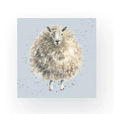 Image of Wrendale Designs Pack of 20 Cocktail Size &#039;The Woolly Jumper&#039; Sheep Napkins