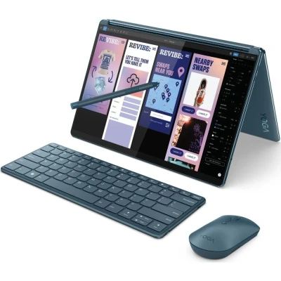 Image of Lenovo Yoga Book 9 13IMU9 Laptop Dual 13.3&quot; 2.8K OLED Display HDR Displays Intel Ultra 7 155U 32GB LPDDR5x 7467MHz RAM 1TB M.2 NVMe PCIe SSD Windows 11 Pen + Mouse Folio Stand Included