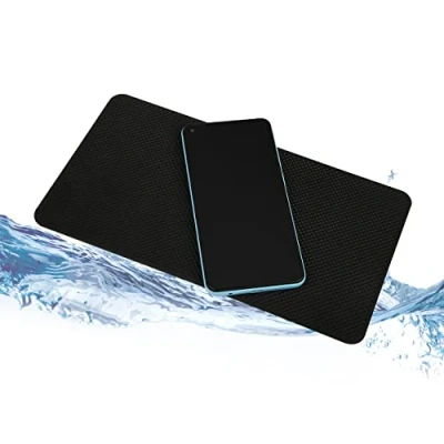Image of ds. distinctive style Car Dashboard Mat 10.5x5.9 Inches Extra Large Non Slip Sticky Pad Anti Adhesive for Phones, Glasses, Keys Grid