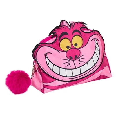Image of Cheshire Cat Make Up Bag for Women Disney Cosmetic Toiletries Pencil Case