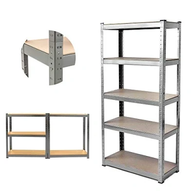 Image of EFAN Heavy Duty 5 Tier Racking Storage Garage Shelving Units, Galvanised 150cm x 70cm 30cm, 175KG Per Shelf, 875KG Capacity Boltless Shelves For Workshop, Kitchen, Bathroom