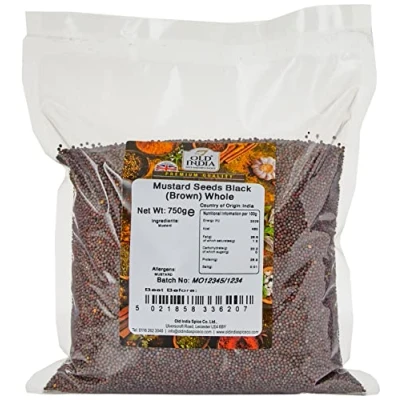 Image of Old India Mustard Seeds Black (Brown) Whole 750 g