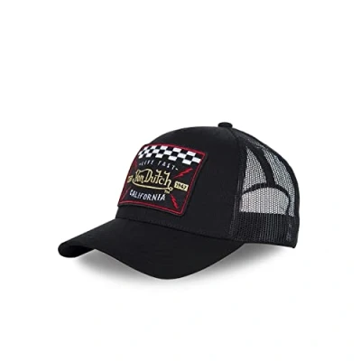 Image of Von Dutch Blacky Boys&#039; Trucker Cap with Net, Black, One size
