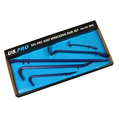 Image of US PRO 5pc Pry and Wrecking Bar Set 6882