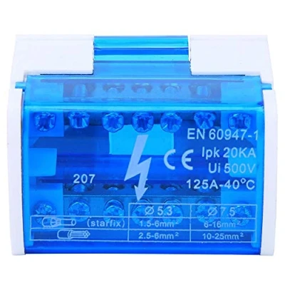 Image of Power Distribution Gang Box Connector Din Rail Terminal, Terminal Block Junction