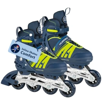 Image of HUDORA inline skates Comfort for children &amp; teenagers in various sizes Roller adjustable width length up to 6 Breathable leisure