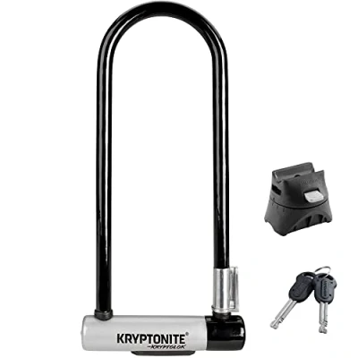 Image of Kryptonite KryptoLok Long Shackle U lock Black/Silver
