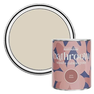 Image of Rust Oleum Light Brown Moisture Resistant Bathroom Wood and Cabinet Paint in Satin Finish Hessian 750ml