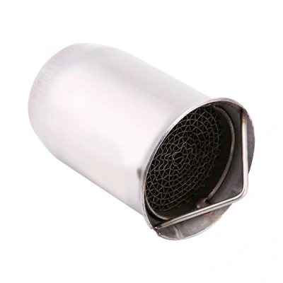 Image of Exhaust Pipe DB Killer, Qiilu 51mm Universal Motorcycle Muffler, [stainless steel] Silencer Insert Killer Noise Eliminator (silver)(D)
