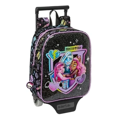Image of Safta Mini With Wheels Monster High Backpack One Size