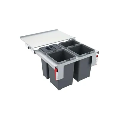 Image of Franke sorter Chambers (Four Types of Waste) Garbo 60 4 121.0200.676, Grey