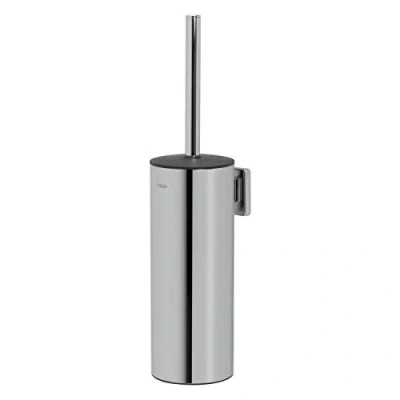 Image of Tiger Dock Toilet Brush and Holder, Stainless Steel, Chrome, 8.9 x 38.2 11 cm