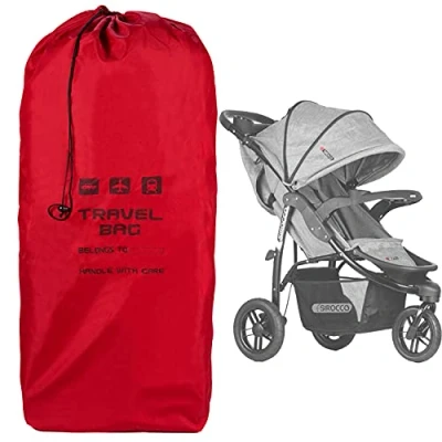 Image of Transport Bag Stroller Size to 120x35x35 cm Gate Check Travel for Strollers Foldable Airport Airplane Car Trips Yellow [085]