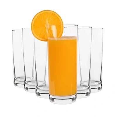 Image of 6x 360ml Clear Classic Highball Glasses By Argon Tableware