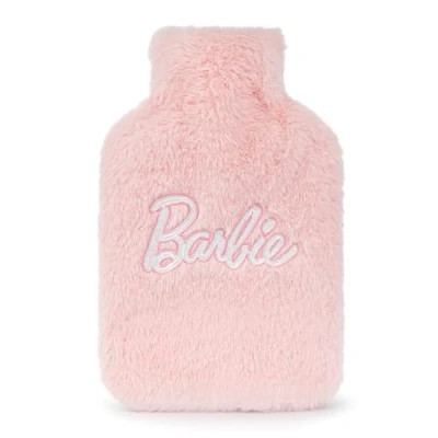 Image of Barbie Womens Hot Water Bottle Ladies &amp; Girls Furry Heat Pad in Pink Insulated Plush Loungewear Accessory for Self Care Doll Movie Toy Merchandise Apparel Gift Adults and Children
